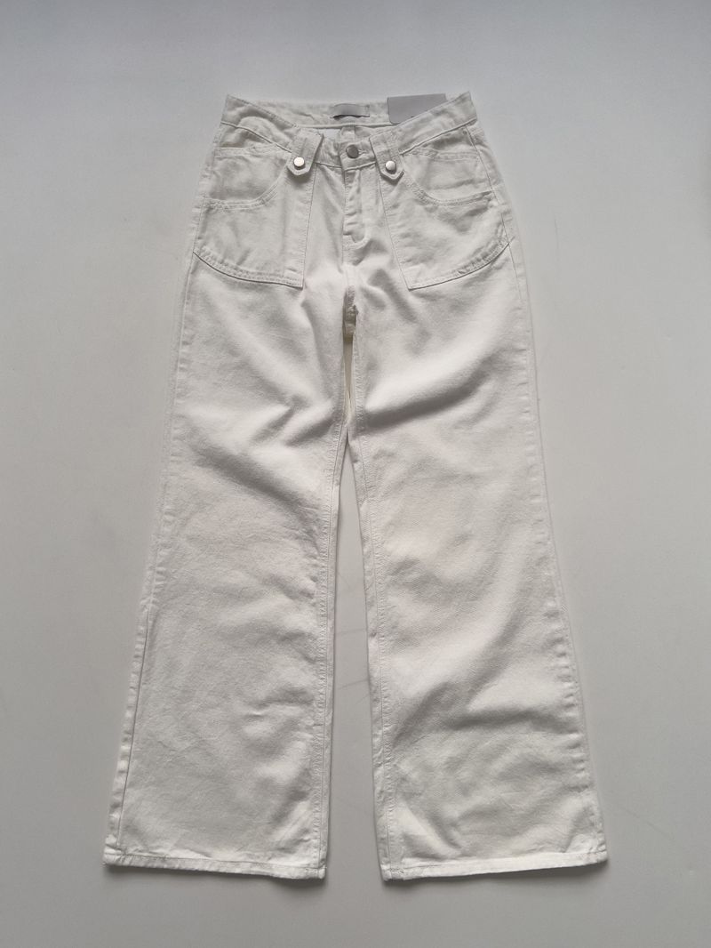 818 Cotton Bootcut Wide Pants