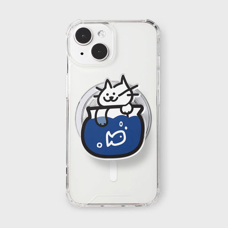 murmursroom（マーマーズルーム）の「フィッシュボールウィズキャットマグセーフスマートtok（スマホグッズ/小物）」