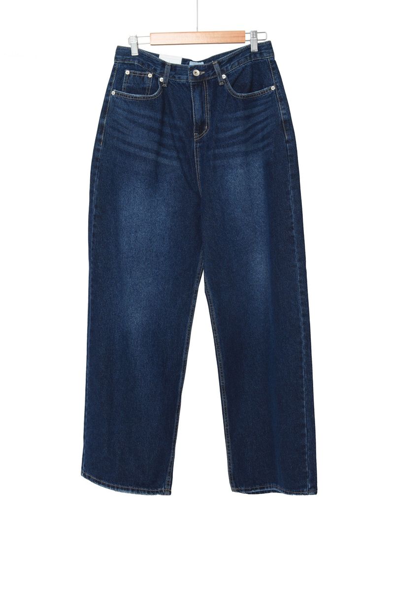 Bizo Snap Wide Denim Pants