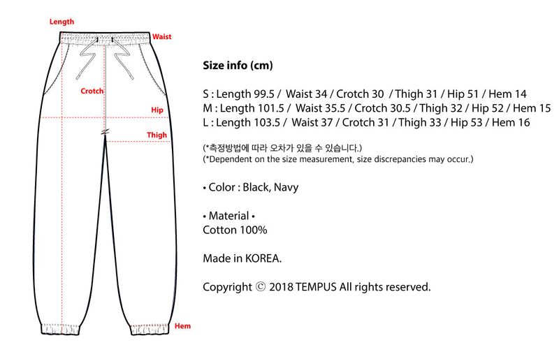 COLORWAY JOGGER SWEATPANTS [BLACK]