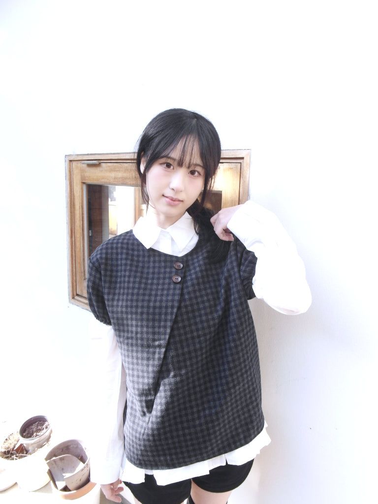 Check Layered Button Top (2colors)