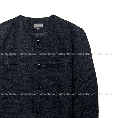 Weasel round tweed jacket
