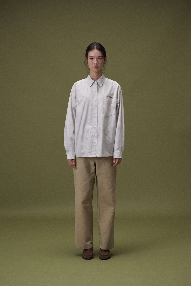 Classic stripe shirts (Brown)