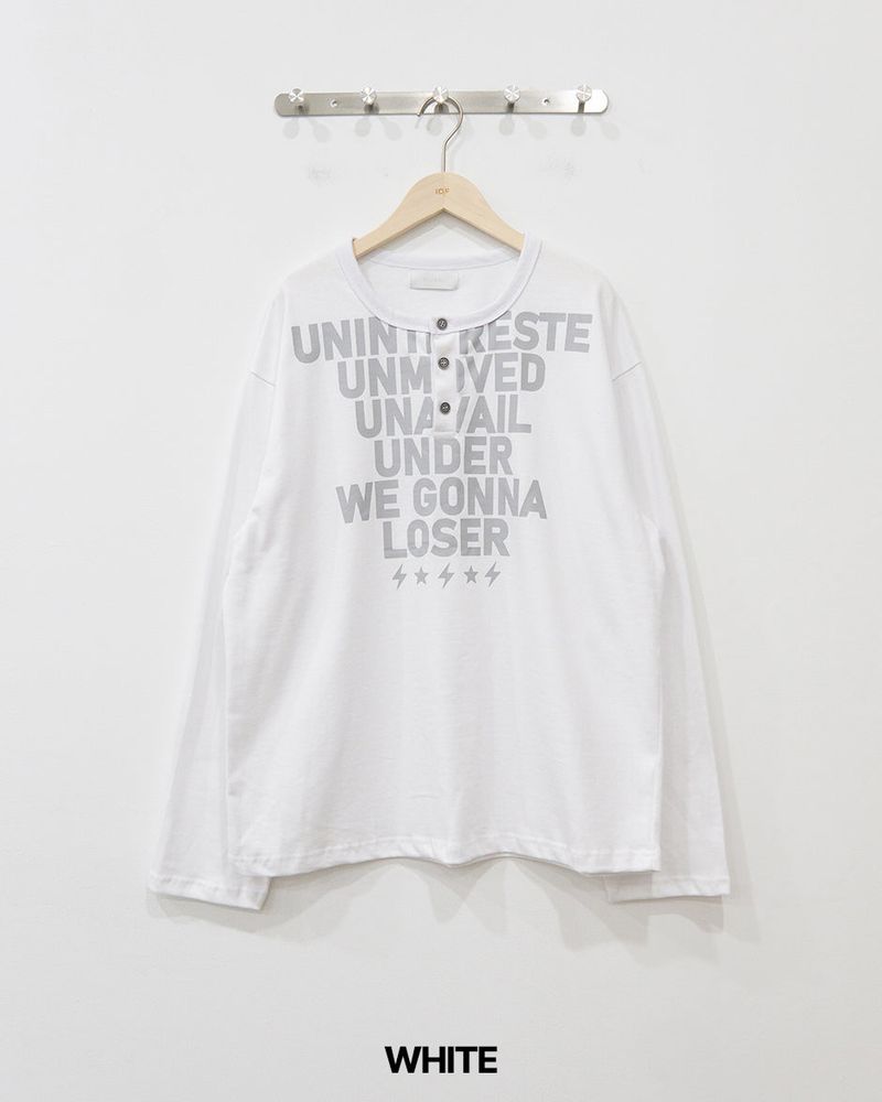 Type Henley Neck Long Sleeve