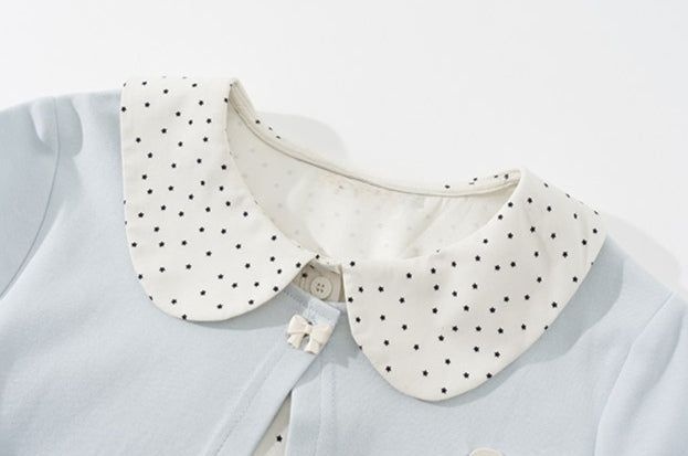 Lielle Dot Collar Layered Top