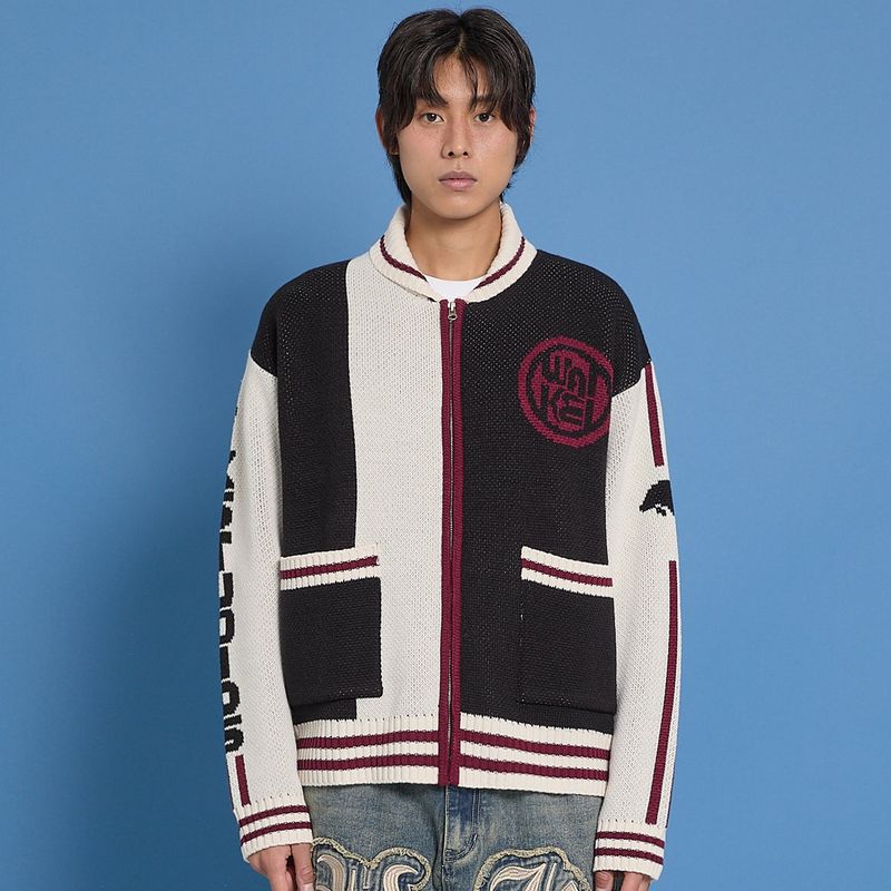 WaiKei（ワイケイ）の「Sporty Logo Zip-up Cardigan（Tops）」