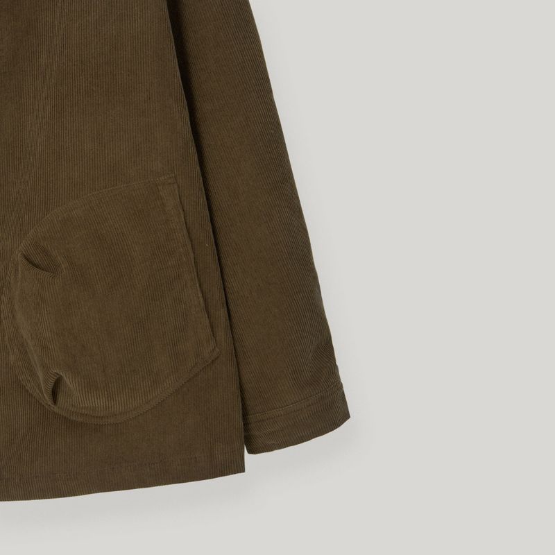 Brown Corduroy Double Button Jacket