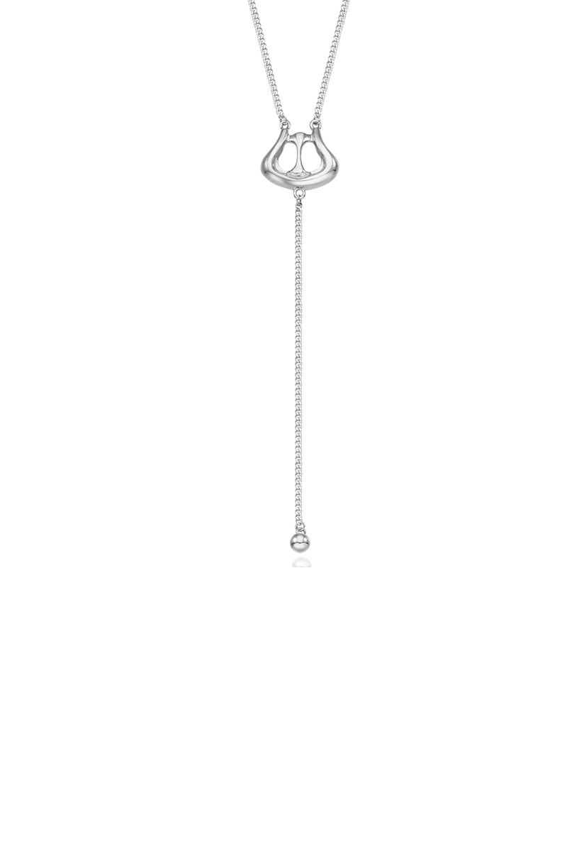 Belt Drop Ball Y Chain Necklace