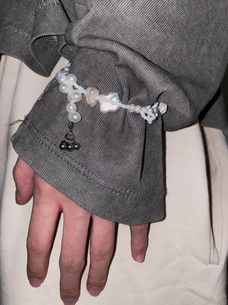 Blooming pearl bracelet