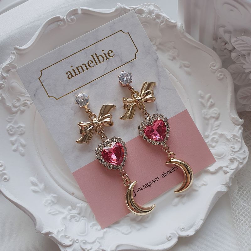 Moon Witch Earring - Rosepink
