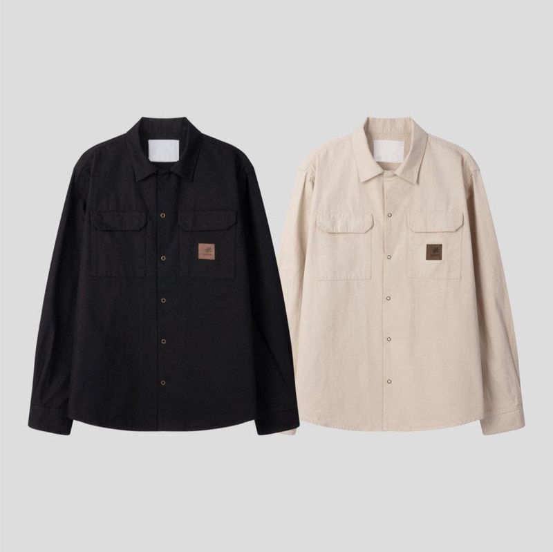 Double pocket patch shirt