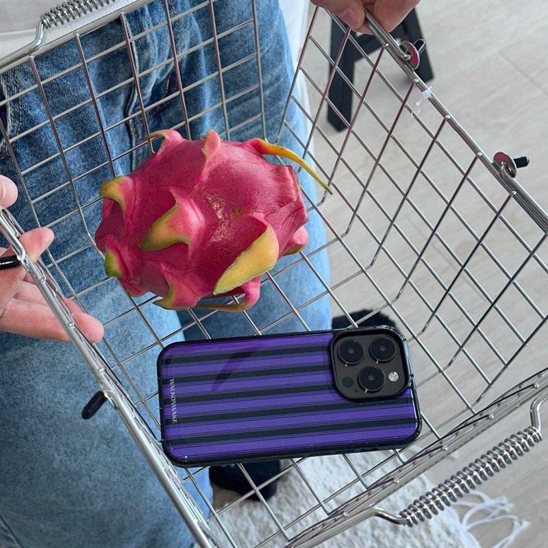 [Epoxy] Stripe case(purple)