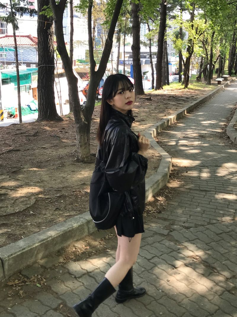 lustrous windbreaker jacket