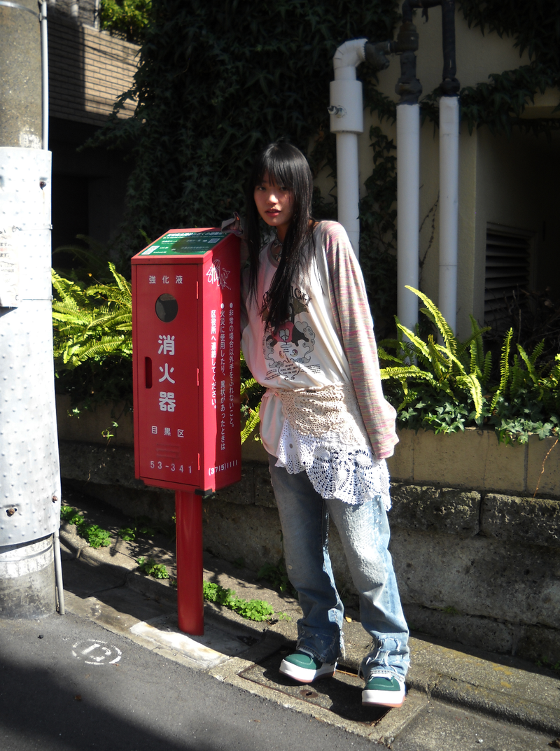CATNIP HIGH long t-shirt multi