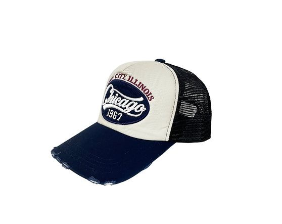 Chicago Damage Mesh Ball Cap