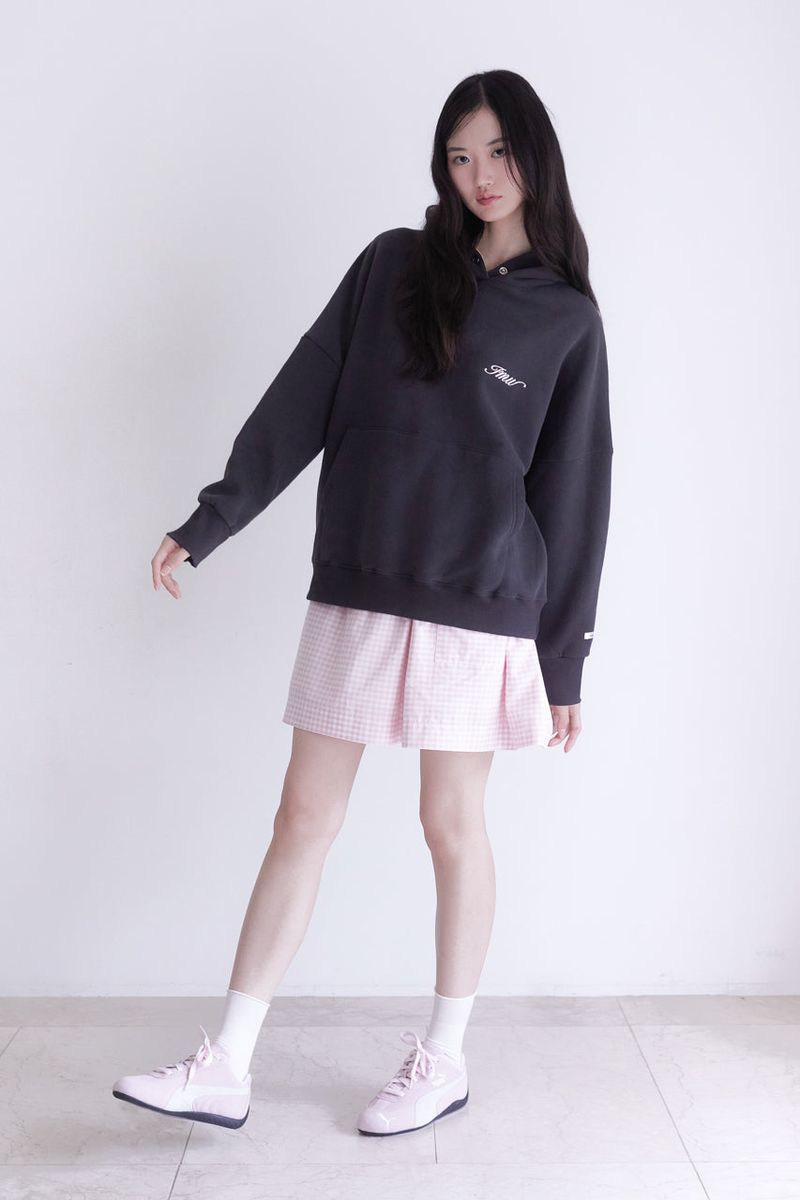 Winter rabbit hoodie (CHARCOAL)