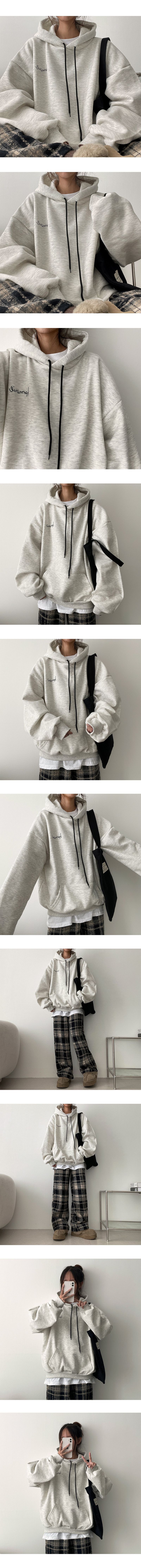 [Fleece] Kuni Thick Wool Checkered Banding Pants