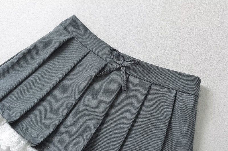 Rovia Lace Pleat Skirt
