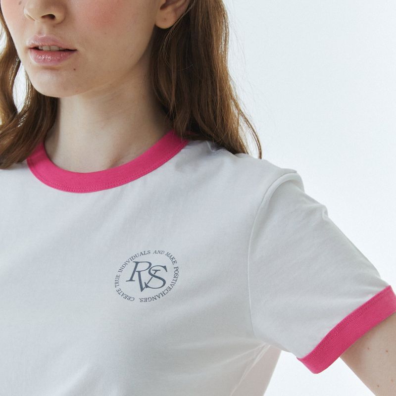 RVS Ringer T-Shirt Pink