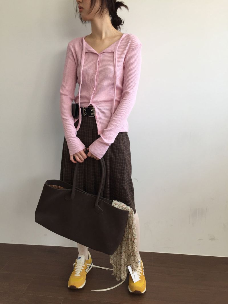 Ribbed Strap Cardigan (6color)