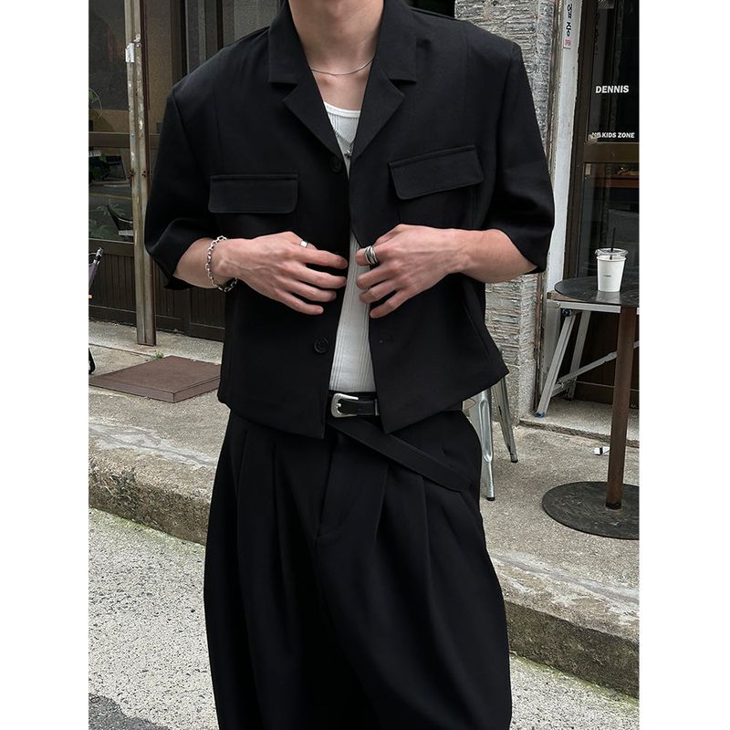 LAURANT（ロラン）の「[S/S] 2ポケットハーフクロップジャケット(2color)（ジャケット/アウター）」