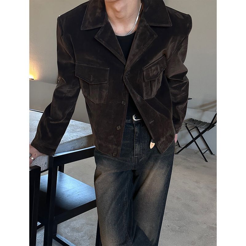 [F/W] Velvet two pocket denim jacket(2color)