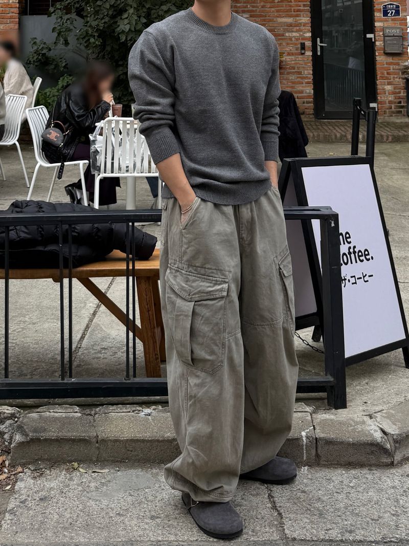 Mata stone washing cargo pants