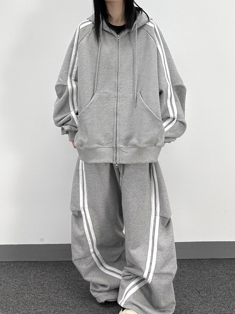 eight track hoodie zip-up 