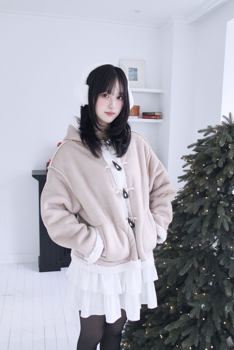 Bubble Wool Coloring Tteokbokki Cropped Mustang 2 colors