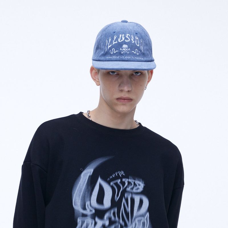 Illusion Corduroy Cap Light Blue