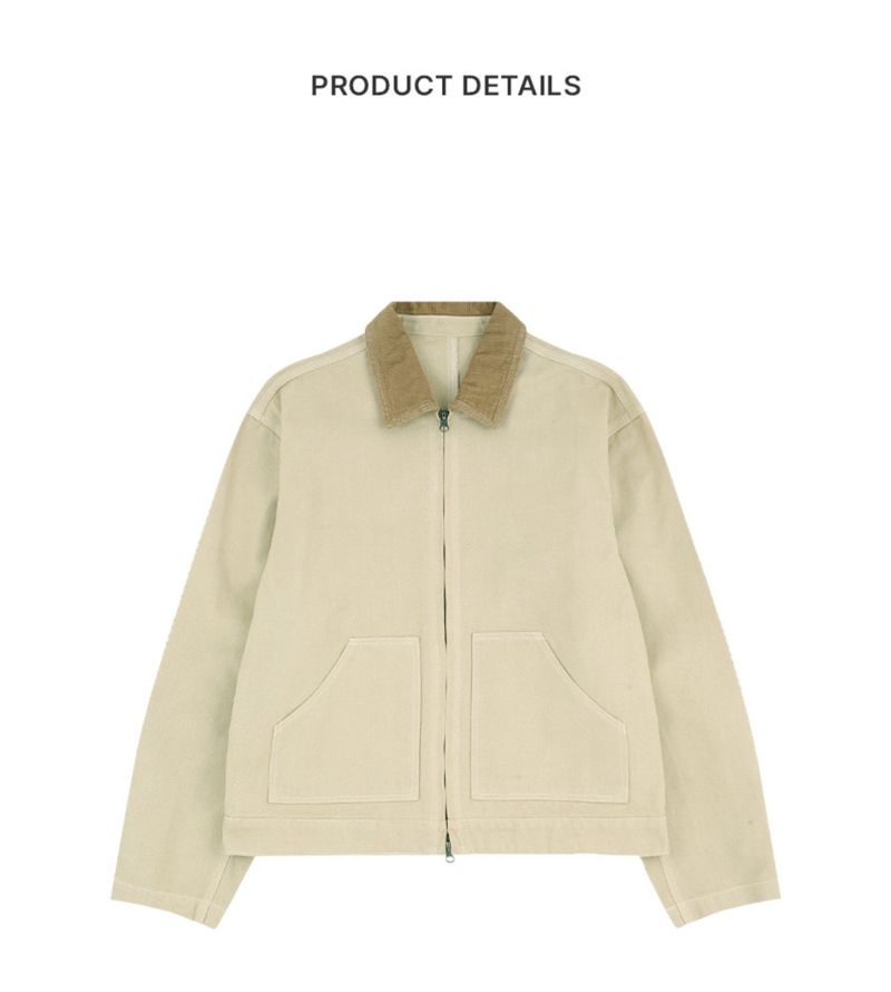 C WASHED WORK JACKET_BEIGE