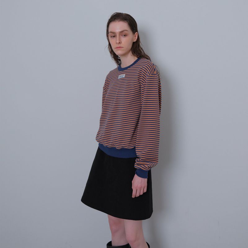Orange/Navy Stripe Fleece MTM