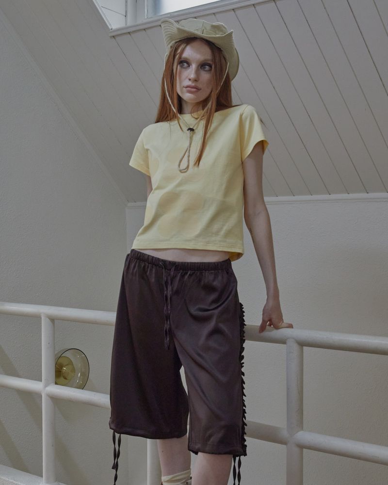 printing logo basic top / lemon