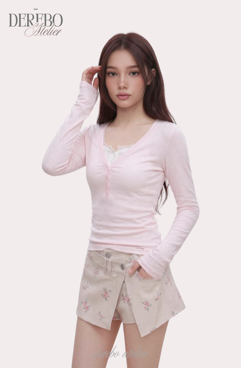 Sugar Flower Mini Pants Skirt