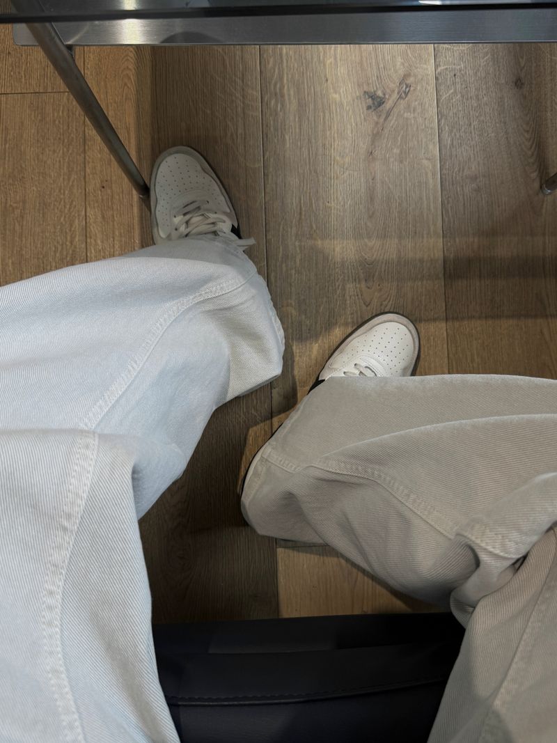 Ray washed cotton pants