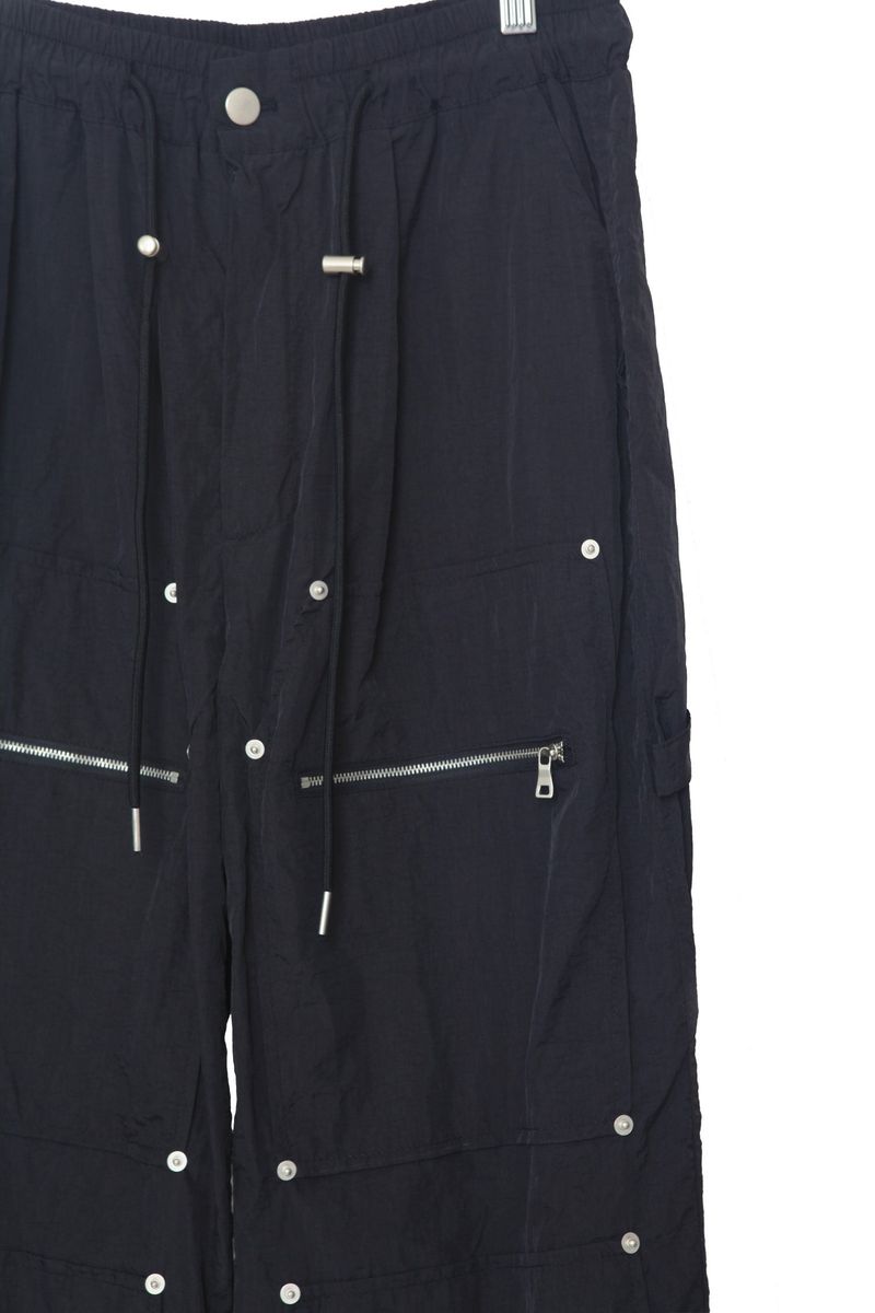 nylon ribat zipper pants