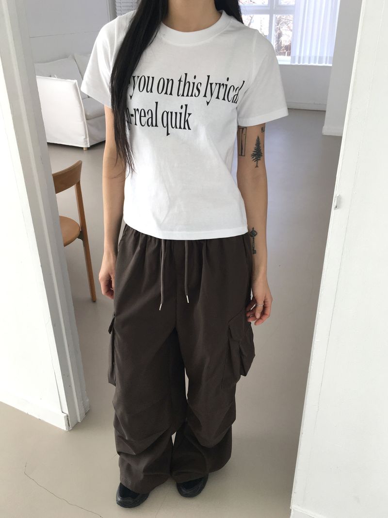 [BASIC/LONG] Adik Double Pocket Pintuck Cargo Two-Way Long Wide Jogger Pants