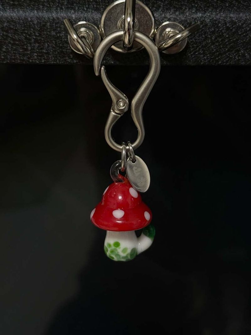 Mushroom keyring