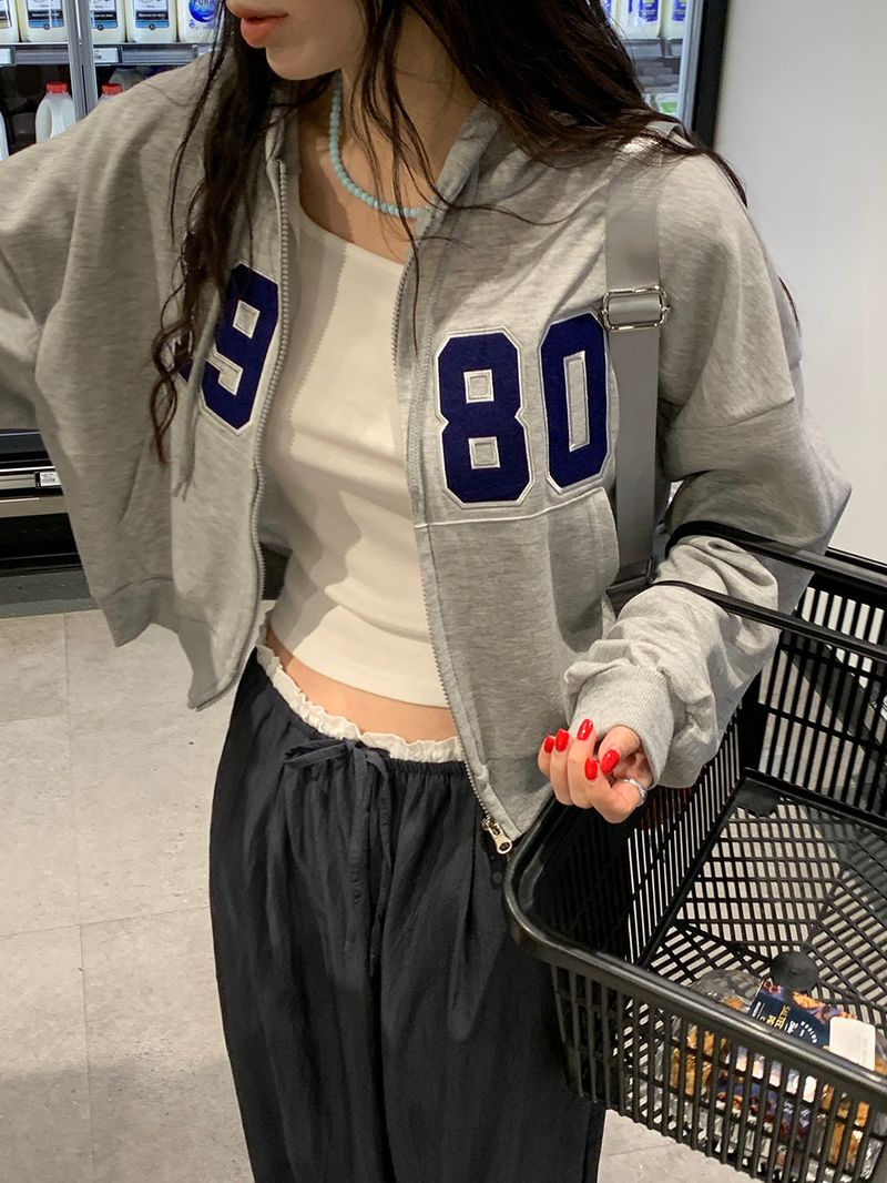 [Additional Fluff option] 1980 two-way hooded zip-up