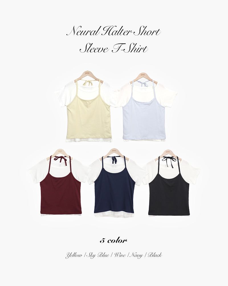 WONDER WONDER（ワンダーワンダー）の「(Sleeveless) ニューラルホルター半袖Tシャツ（トップス）」