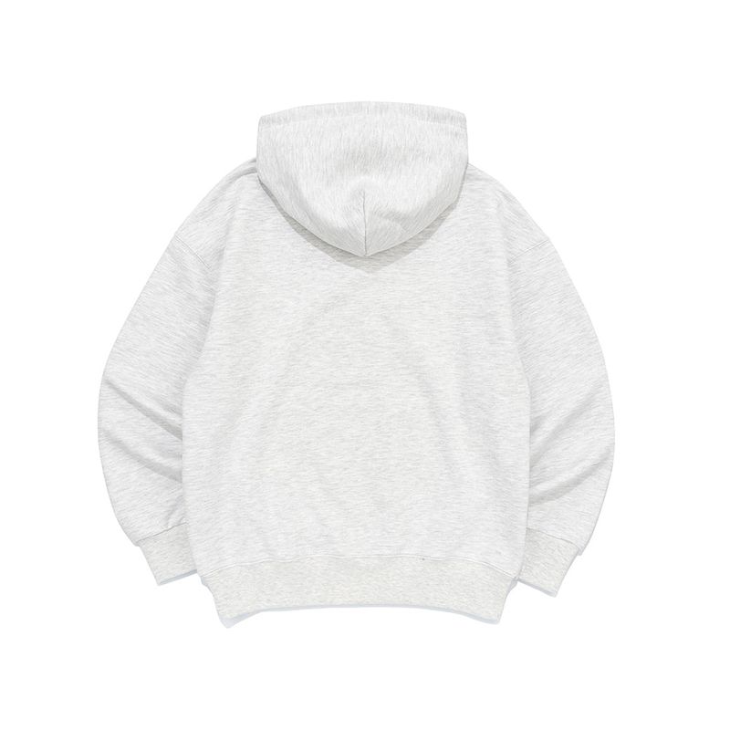 MELTING LOGO HOOD TEE-LIGHT MELANGE