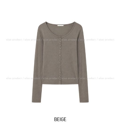 Lighty Tencel Button Cardigan