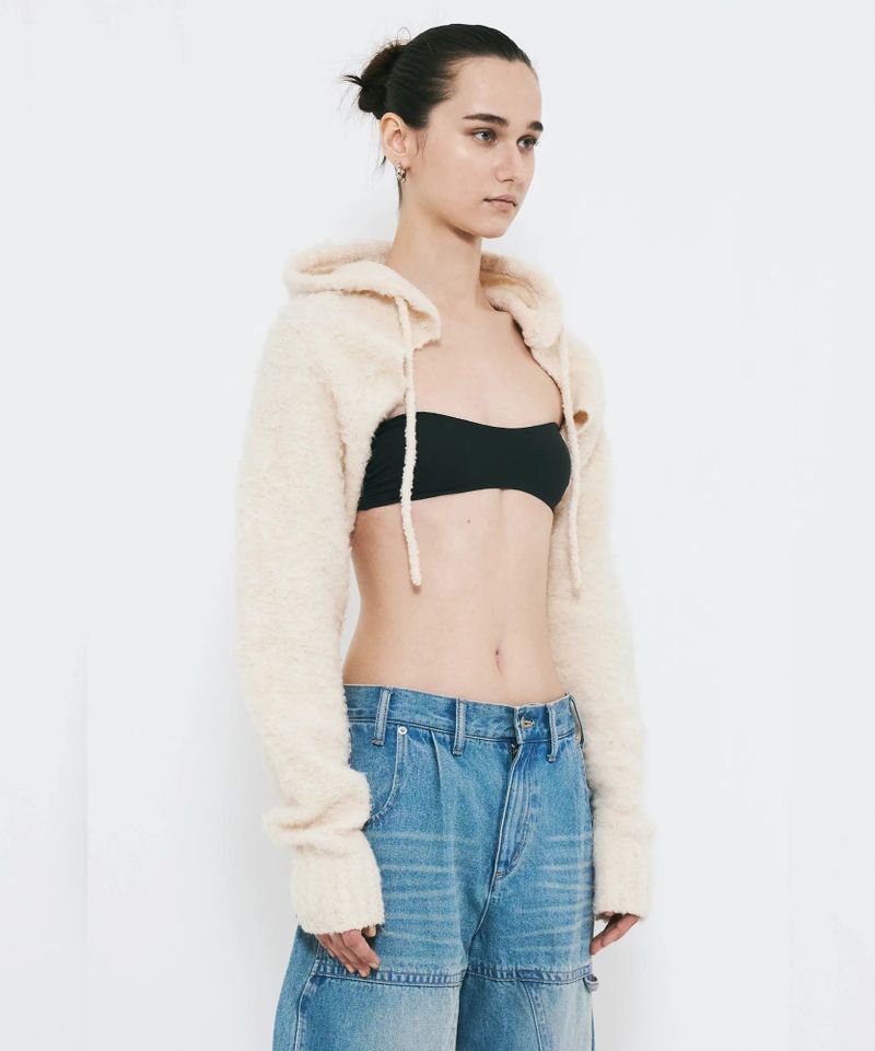 MUFFLER KNIT CARDIGAN