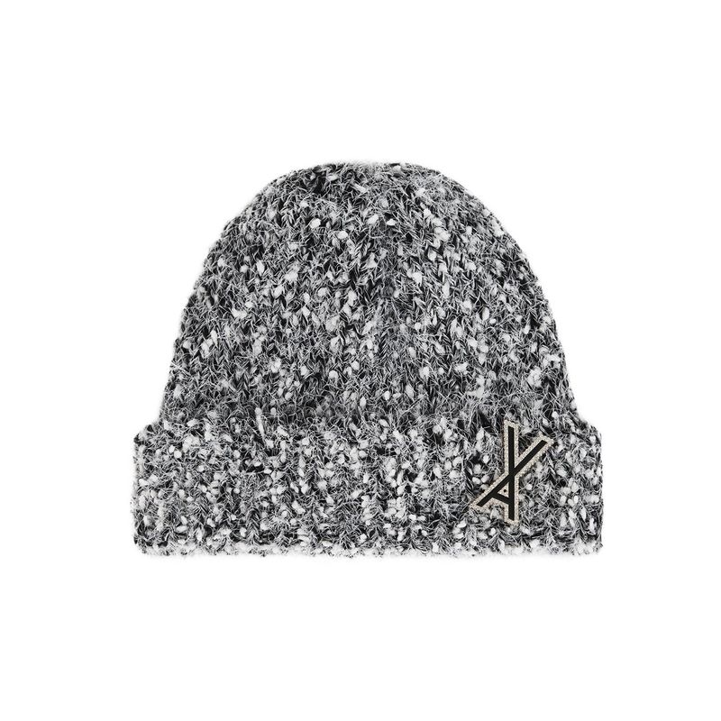VA Brooch Bokashi Knit Beanie Black