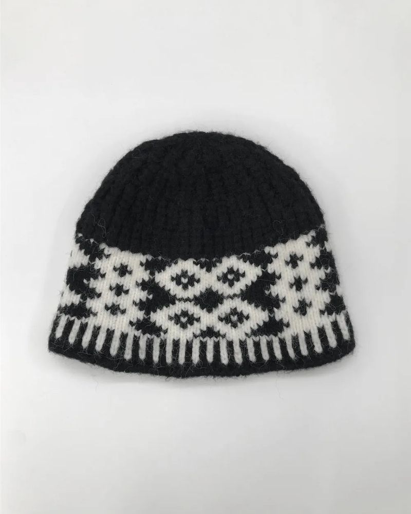 Pattah Nordic Knit Hat (4color)