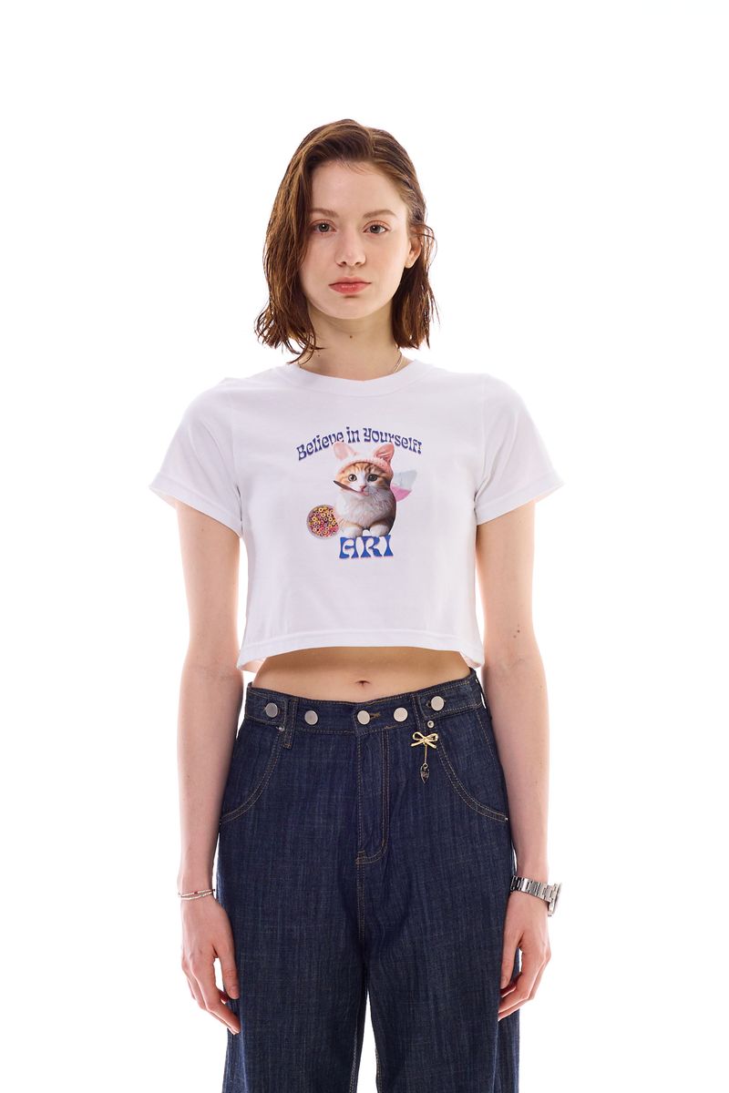 ARIKIM（アリキム）の「RABBIT CAT CROP T-SHIRT（Tops）」