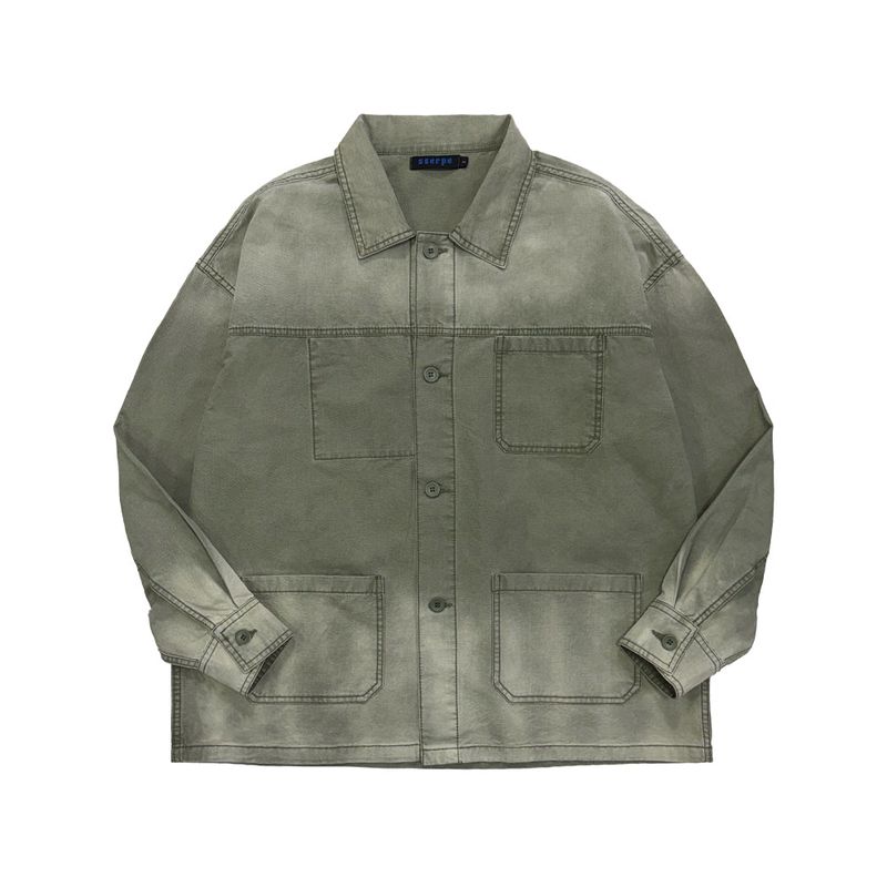 Sserpe(セルぺ)の「Washed French Work Jacket Khaki(Jackets/Outerwear)」