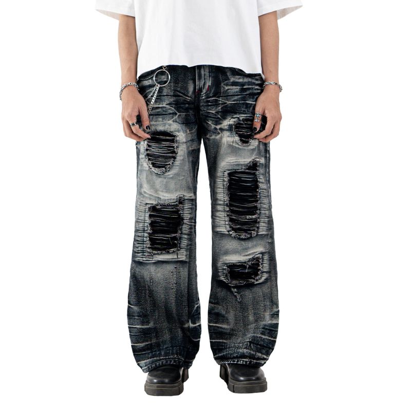 DENIMITUP（デニミタップ）の「H1 Baggy Biker - Smoke Grey - Celana Jeans（Pants）」
