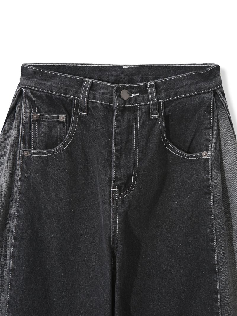 dual-washed denim pants(2colors)
