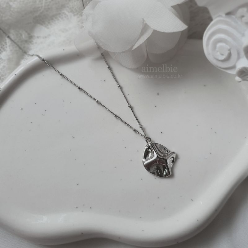 Modern Fragment Necklace - Silver
